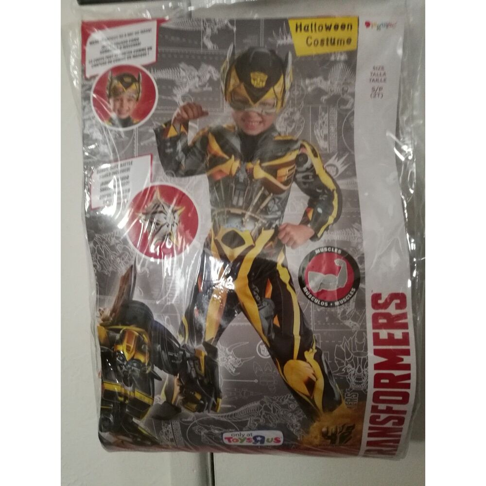 Disguise Transformers Bumblebee Toddler Muscle Costume Size 2T Toys R Us NWT